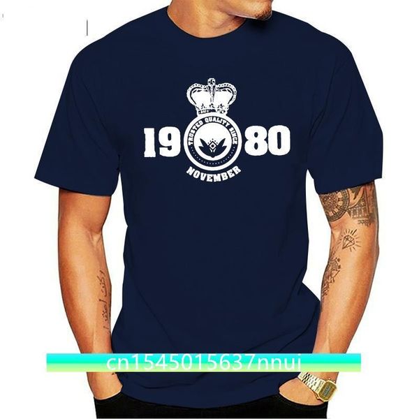 Личность ноября 1980 года, футболка на день рождения для мужчин и женщин, мужская футболка с открытым вырезом для отдыха, большие размеры S5xl, мужская футболка 220702