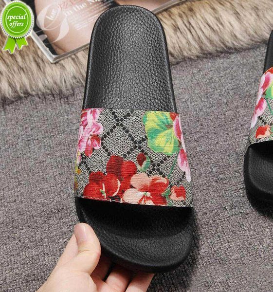 

ventilate 2022 designer men women slippers summer beach indoor flat g sandals bees slides green red blue house flip flops with, Black