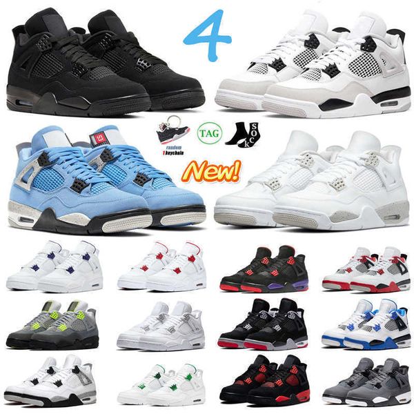 

shoes 4s jumpman men retro basketball shoes 4 military black bred cool grey university blue white oreo mens women trainers sports sneakers
