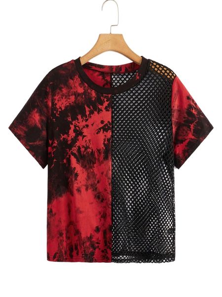 

plus tie dye fishnet insert without tube q1nh#, Black