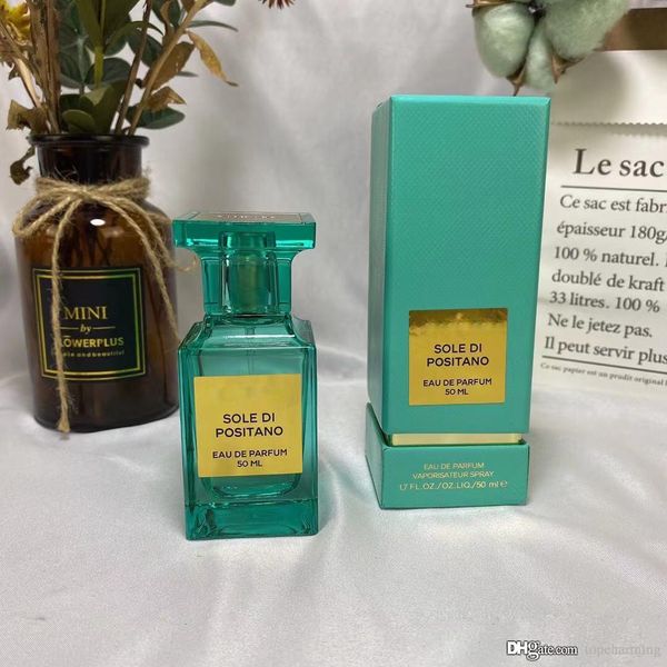 Fragrância de perfume famosa para homens Sole Di Positanoi Fragrância Refrescante 50ml EAU EU DE PARFUM SPRIME