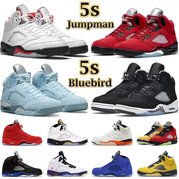 

basketball shoes men 5s jumpman bluebird raging red 5 stealth 2.0 what the white cement metallic blue suede oregon mens fashion sports sneak