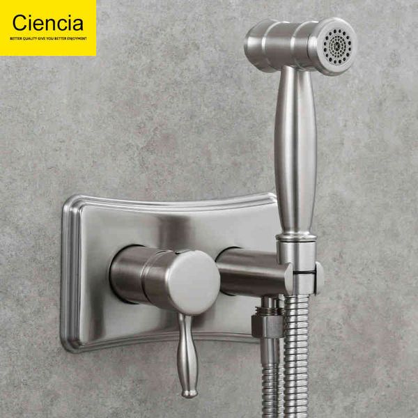 

bath faucet copper antique wall type cold and women's washer nozzle set pressurized flushing bathroom toilet cleaning spray gun uhd0