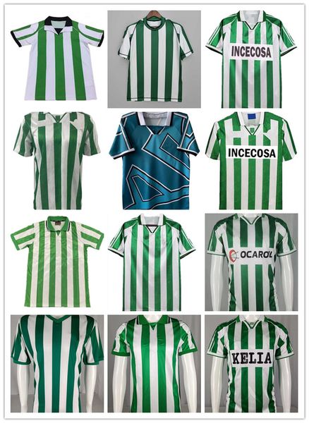 

94 95 96 97 98 retro soccer jerseys 1995 real betis match worn finidi 25 rios 21 football maillot de foot 03 04, Black;yellow