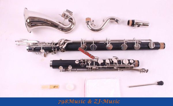 

2022 low c bass clarinet bb key hard bakelite body nickel plated