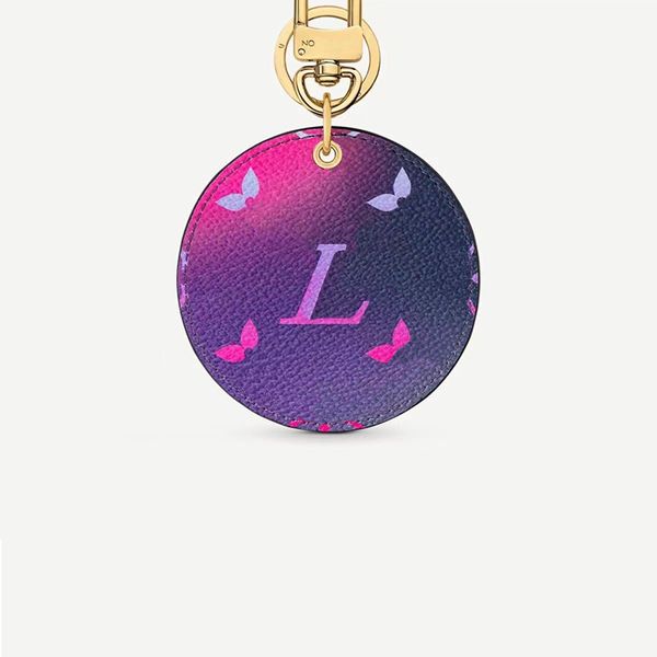 

luxury designers keychain circle setting letters keychains fashion versatile trend set boutique keys chain atmosphere suitable for men women, Silver