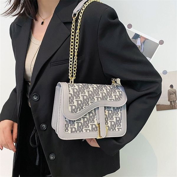 

autumn and winter small bag women's new versatile square printed texture sling one shoulder messenger bag bags_model5170