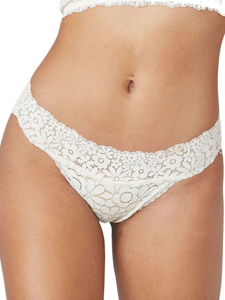 

luvlette sunny lace bikini panty v7ga#, Black;red