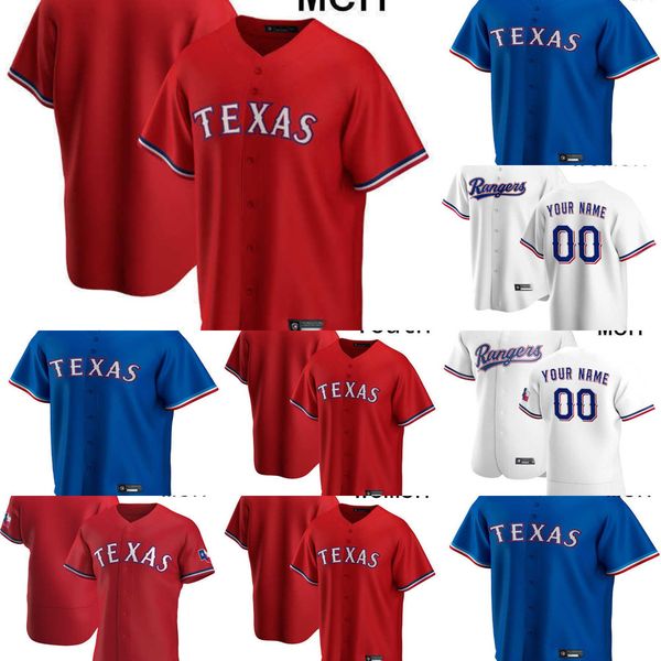 

baseball jersey men women youth texas 77 andy ibanez 13 brad miller 18 mitch garver 28 jonah heim 15 nick solak 41 eli white 4 willie calhou, Blue;black