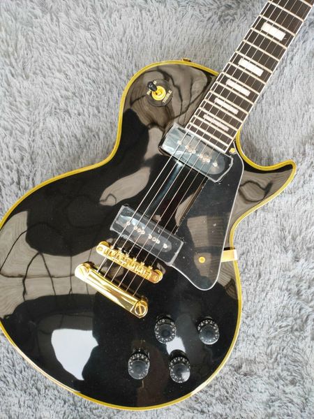 

2022 custom shop standard yellow binding electric guitar