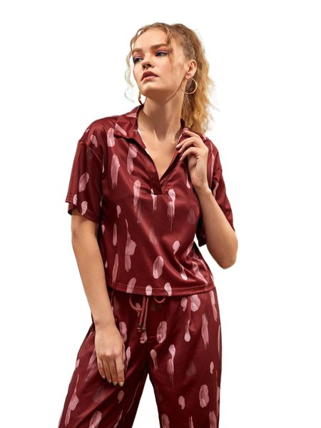 

x diana brettas graphic pattern tee m8re#, White