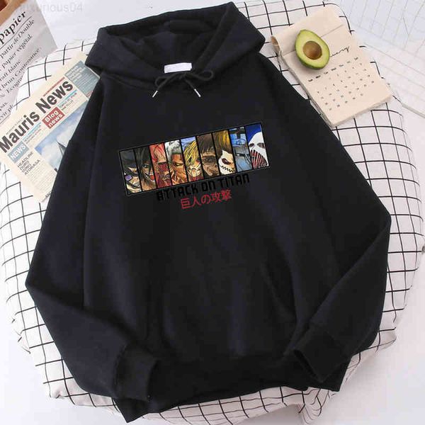 

men's hoodies & sweatshirts attack on titan men fashion hoody spring... high-quality male sweater... clothes. izzw, Black