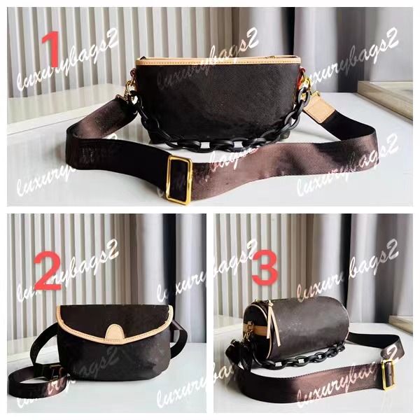 Omuz çantaları tasarımcı çanta göğüs paketi popüler internet ünlüsü 26cm 24cm 23cm silindir çantası moda m28228 gerçek deri mesaj crossbody