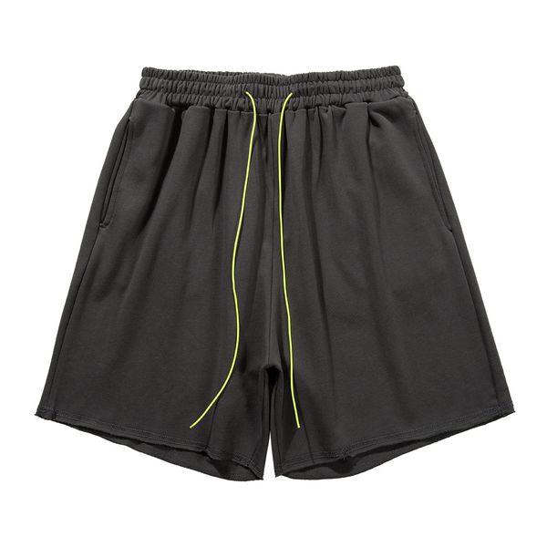 

solid shorts jogger men women drawing running elastic skateboard casual short pants, White;black