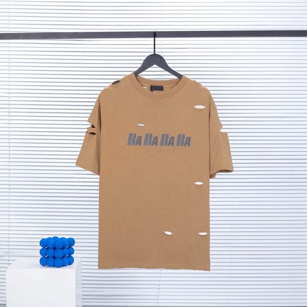 

paris fashion designer men's t-shirts summer short sleeve polo shirts crew necks cotton women's hoodies casual tees plus sizes, Black;brown