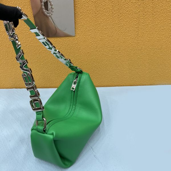 

2022 luxury shoulder bag designer metal letter strap handbag purse ladies tote genuine leather fashion crossbody bag evening bags with chain