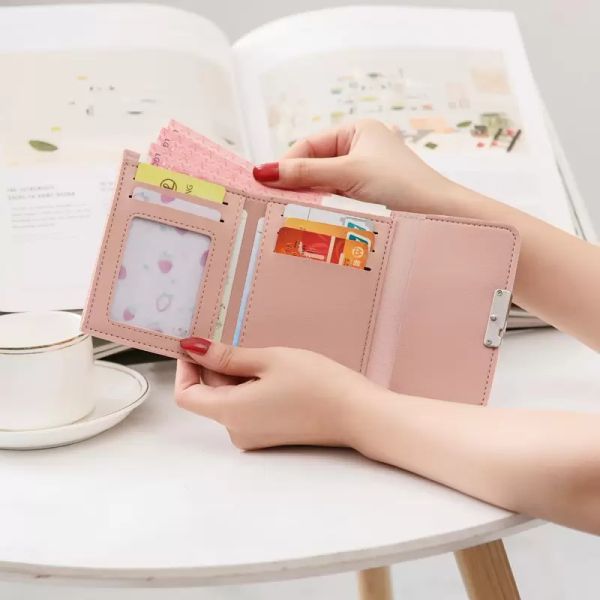 

fashion brand designer small wallet for women coin purse card holder zipper ladies slim wallet female purse new