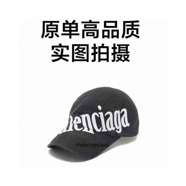 

balencaigass ball caps ball letter printed 22 new paris large embroidery heavy industry washing cotton soft men's and women's tren, Blue;gray