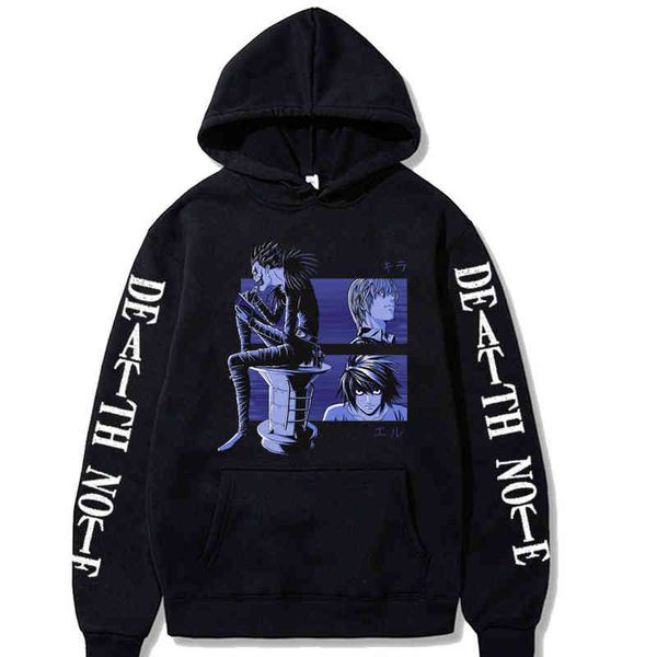 Men Hoodies Death Note Women Women Kawaii Pullovers Hoodies Sweatshirts harajuku unissex masculino g220713