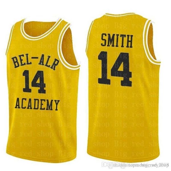 

sjzl98 mens #14 will smith bel-air academy jersey #25 carlton banks 100% stitched basketball jerseys yellow 2020, Black