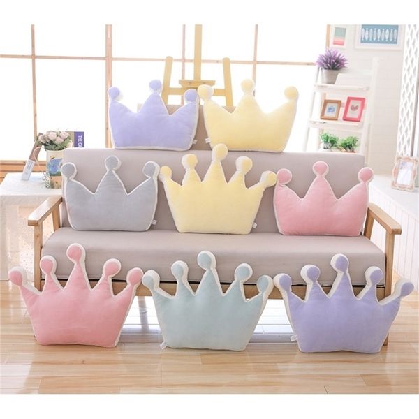 Baby Crown Kissen 100% Baumwolle Kissen Kinder Troddler Kreative Dekoration Plus Infant Bettwäsche Kissen Baby Sofa Bett Kissen Geschenk LJ201208