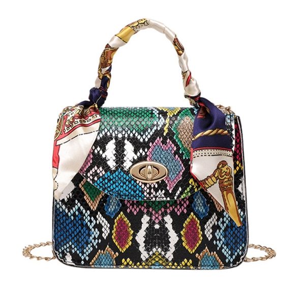 

fashion women pattern silk scarf shoulder crossbody messenger bags small square mobile phone coin 220804