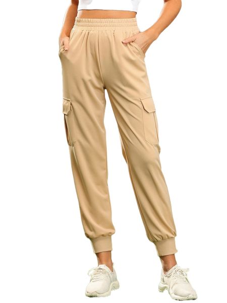 

kate kasin flap pocket cropped sweatpants h8sy#, Black;white