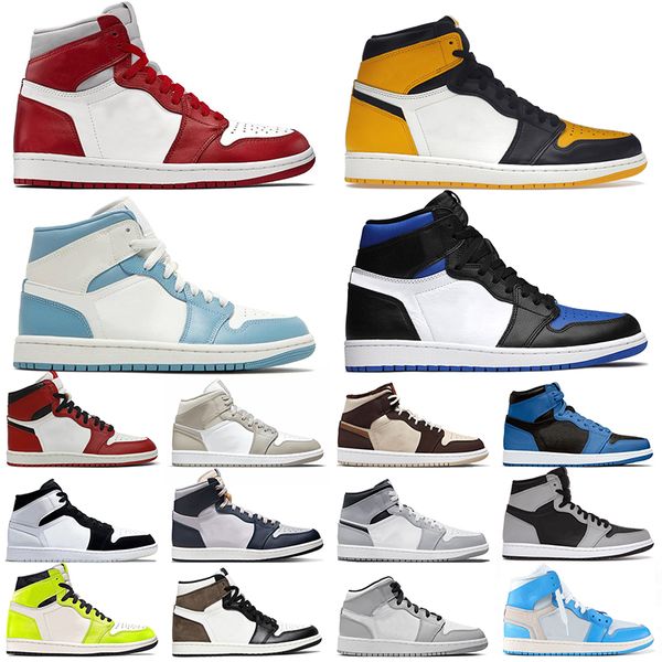 

jumpman basketball shoes 1 1s college grey designer newstalgia men sports patent bred dark marina blue sneakers trainers bleached coral wome