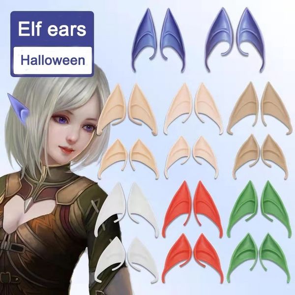 Angel Elf Ears Halloween traje de baile de máscaras Partido Latex Soft Soft 12cm Protéticos falsos orelhas de porco de porco falso acessórios de cosplay B0706