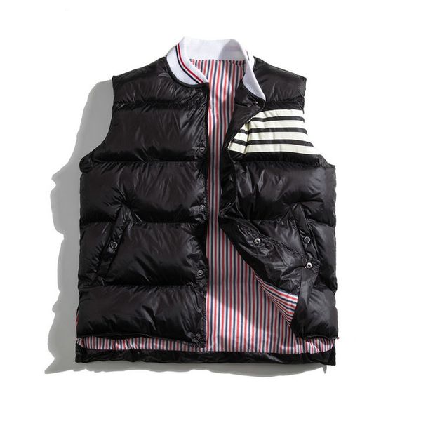 

fashion men vest down coats warm luxury designer sleeveless puffer jacket parkas oversized88, Black;white