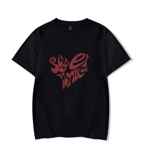 

yaritza martinez soy el unico shirt men/women short sleeve harajuku streetwear clothes, White;black