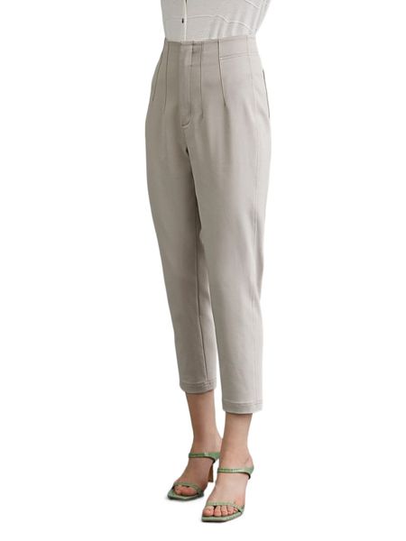 

motf premium cotton cropped pants 625v#, Black;white