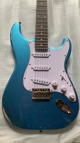 

aged electric guitar body alder neck maple delivery