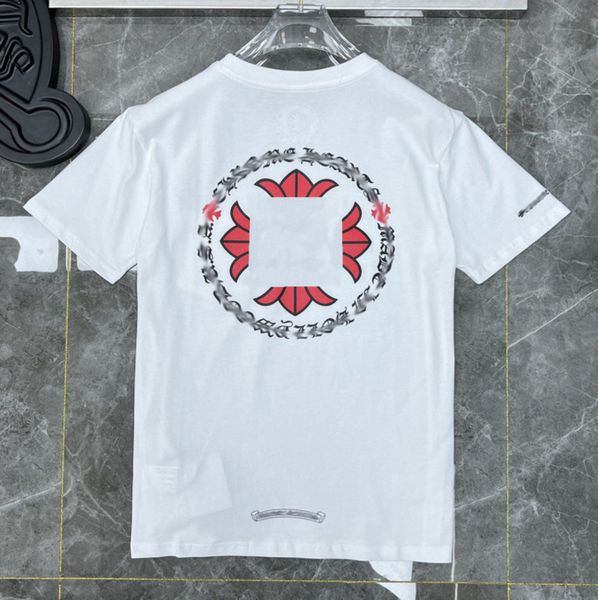 

mens classics t shirts brand crew neck short sleeves tees ch t-shirts sweater casual heart horseshoe sanskrit cross print tshirt hmgr, White;black
