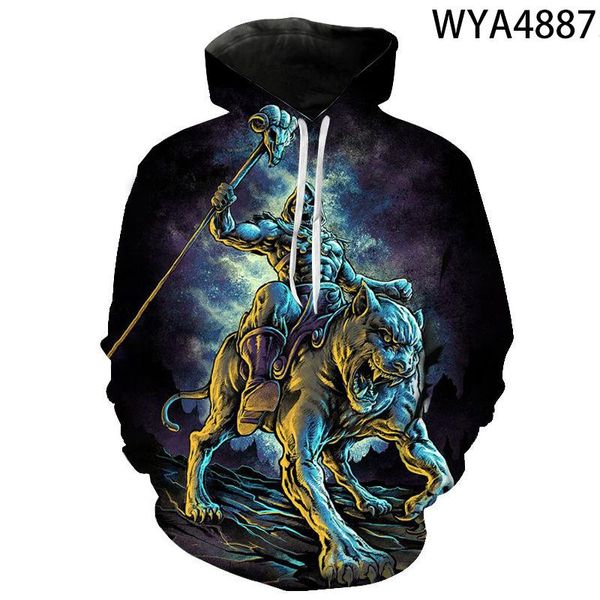 Erkek Hoodies Sweatshirts İlkbahar ve Sonbahar Serin Goth Kafatası Korku Erkekler Kadın Çocuklar 3d Baskılı Hooded Hooded Boy Kız Çocuk Ceket