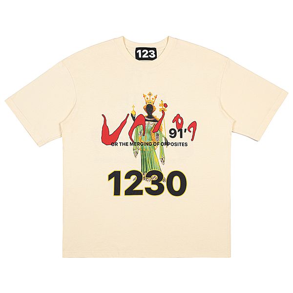 

high street print short sleeve t-shirt pattern extra large size tee, Black;brown