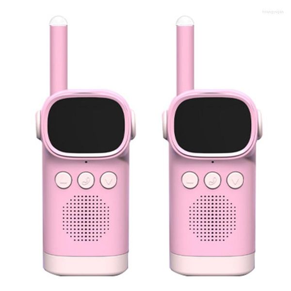 Walkie Talkie Mini Cleações fofas 'talkies clear som manipulação sem fio 2 vas