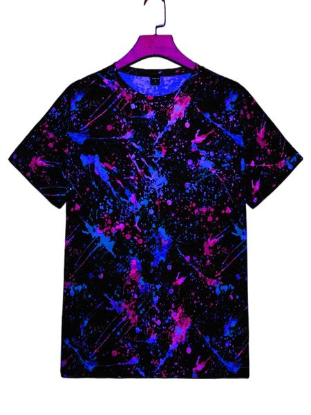 

men reflective ink print tee j9bn#, White;black