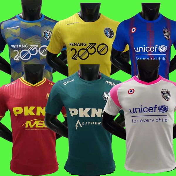 

22 23 johorsoutherntigers soccer jersey player version 2022 2023 johor darul ta'zim home away jerseys penang fa football shirts selango, Black;yellow