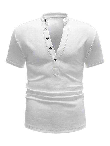 

men solid fitted polo shirt x5gd#, White;black