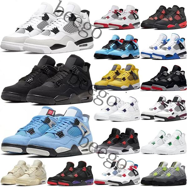 

jumpan 4 4s basketball shoes retro unc university blue sail black cat bred white oreo off what the neon union cuava cactus jack sport tiaine