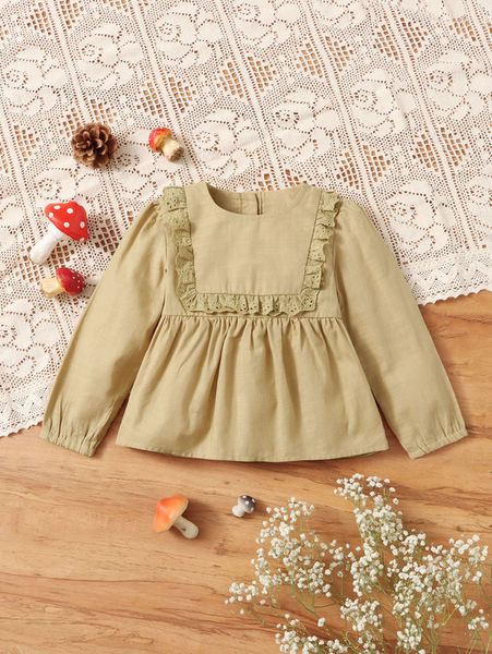 

baby schiffy trim keyhole back peplum she, Blue