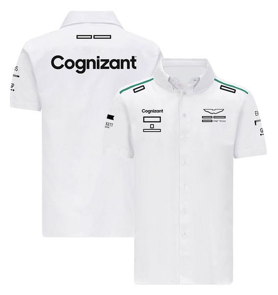 

2022 new f1 t shirt summer racer short sleeve formula one t shirt short sleeve shirt men's fans jersey racing team logo plus size custo