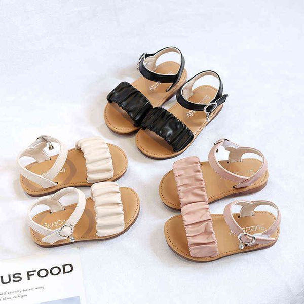 

baby girl sandals summer shoes for toddlers 2022 baby sandals beach shoes child infant kids sports sandals princess fashion shoe g220523, Black;red