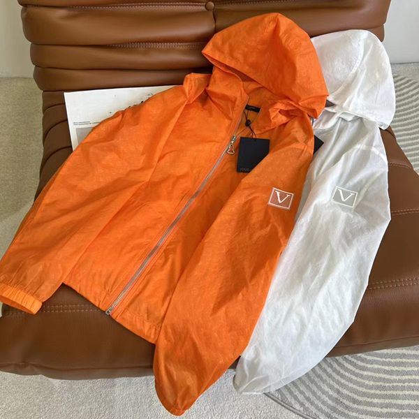 

woman jackets skin coats sun protection jacket hooded womens slim breathable coat with letters printed, Black;brown