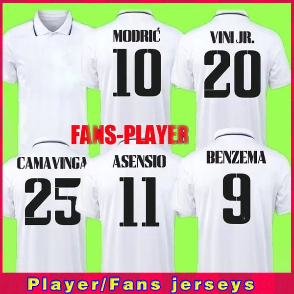 

22 23 soccer jerseys football shirt camavinga alaba hazard benzema modric asensio vini jr bale marcelo isco kroos camiseta men kids kit 2022, Black;yellow