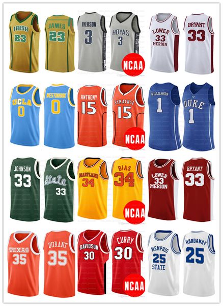 

2022 college basketball jerseys nacc stephen davidson wildcats jersey curry lebron westbrook dwyane harden wade kevin james durant iverson, Black;red