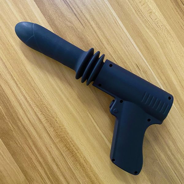 Spielzeugpistole Teleskop-Dildo-Vibrator, sexy Spielzeug für Frauen, leistungsstarker G-Punkt-Saugnapf, Vagina, weiblicher Masturbator, Shop Beauty-Artikel