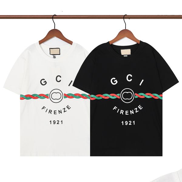 

designer fashionable t shirt chest letter laminated printed short sleeve high street loose large casual tshirt 100% cotton for men and women, White;black