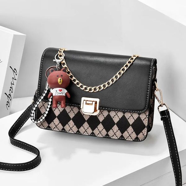 

designer bags grade korean version of cross-body temperament small square bag 22cm